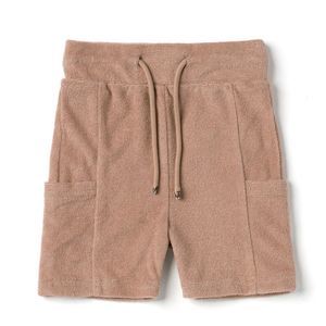 Omamimini Baby Terry Pull-Up Shorts With Pockets
